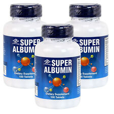 3 x Super Albumina 500 mg 100 comprimidos comprar usado  Enviando para Brazil
