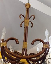 Lampadario vintage bamboo usato  Zafferana Etnea