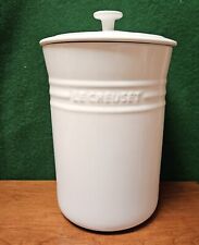 Creuset white canister for sale  Parker