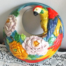 Vintage majolica parrot for sale  Beachwood