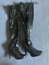Verknee lack stiefel gebraucht kaufen  Berlin