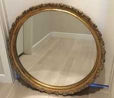 Round mirror gold for sale  Palm Springs
