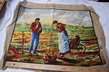Canevas tapisserie vintage d'occasion  France