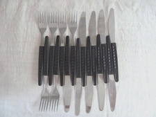 Besteckset personen schwarze gebraucht kaufen  Eisenhüttenstadt