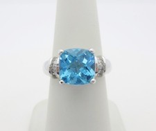 Blue topaz diamond for sale  Cheswick