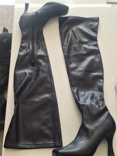 Black knee boots for sale  SHEFFIELD
