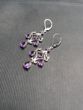 Hrhänger amethyst 925 gebraucht kaufen  Berlin