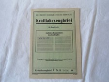 Kfz brief kraftrad gebraucht kaufen  Magdeburg