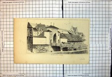 Old antique print for sale  UK