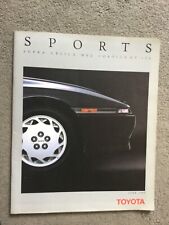 Toyota sports brochure for sale  WEYMOUTH