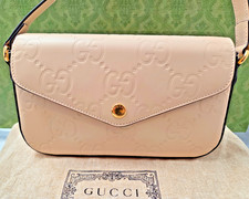 Gucci Couro em Relevo Nova em Folha GG SUPER MINI BOLSA DE OMBRO Bege Dourado comprar usado Gucci Couro em Relevo Nova em Folha GG SUPER MINI BOLSA DE OMBRO Bege Dourado comprar usado  Enviando para Brazil