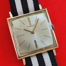 Relógio TimexTank caixa dourada pulseira RAF calibre 313 mecânico para reparo comprar usado  Enviando para Brazil