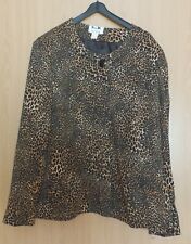 Elegante damenjacke leopardenm gebraucht kaufen  Altlußheim