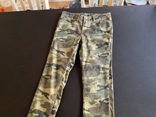 Novo Jeans Adolescente Sem Etiquetas Buffalo David Bitton Camuflagem Adolescente Ajuste Magro Tamanho 16, usado comprar usado  Enviando para Brazil
