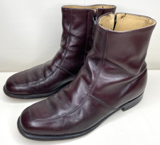Botas de tornozelo O'Sullivan Executive Imperial couro borgonha com zíper ~ Masculinas 10 D comprar usado  Enviando para Brazil