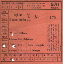 Biglietto velina vintage usato  Milano
