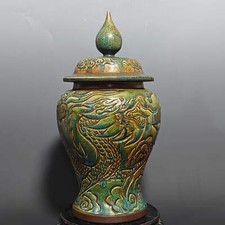16,9" porcelana antiga canção dinastia jun forno porcelana fambe dragão pote geral comprar usado  Enviando para Brazil