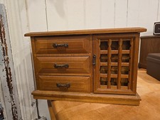 Caixa de joias vintage de madeira com 5 gavetas com forro de veludo azul MCM Deco casa de bonecas  comprar usado Caixa de joias vintage de madeira com 5 gavetas com forro de veludo azul MCM Deco casa de bonecas  comprar usado  Enviando para Brazil