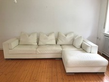 Ledercouch groß weiß gebraucht kaufen  Werl