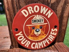 Porcelain smokey bear for sale  USA