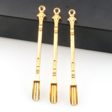 1 peça mini colher de aço inoxidável colher de ouro mexer em café ou chá, comprar usado  Enviando para Brazil