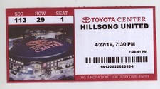 Ingresso raro Hillsong United 27/04/19 Houston TX! comprar usado  Enviando para Brazil