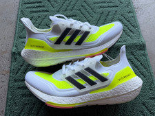 Tênis Adidas Ultra Boost 21 branco amarelo solar masculino tamanho 8.5 FY0377, usado comprar usado Tênis Adidas Ultra Boost 21 branco amarelo solar masculino tamanho 8.5 FY0377, usado comprar usado  Enviando para Brazil
