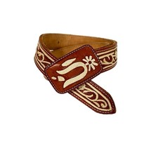 Cinto de cowboy ocidental masculino Cinto Piteado Espuela 30” bordado feito à mão comprar usado  Enviando para Brazil