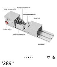 Mini torno de madeira máquina de torno faça você mesmo para carpintaria de mesa comprar usado  Enviando para Brazil
