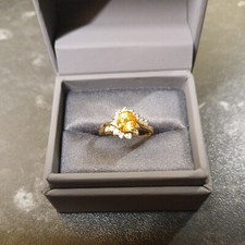 Yellow sapphire diamond for sale  SOLIHULL