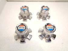 1968-1984 JEEP SJ J10 J20 GRAND WAGONEER CROMADO 6 TAMPAS DE CENTRO DE RODA LUG CONJUNTO ORIGINAL, usado comprar usado  Enviando para Brazil