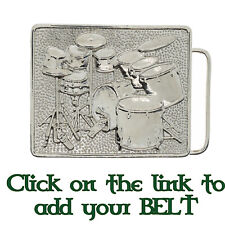 Kit de bateria fivela de cinto motociclista metal músico gótico musical cromado banda de baterista. comprar usado  Enviando para Brazil