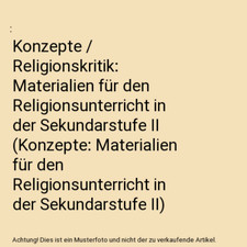 Konzepte religionskritik mater gebraucht kaufen  Trebbin