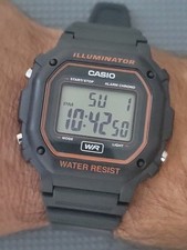 Relógio cronógrafo masculino Casio F-108WHH Mod 3224 alarme. Bateria nova! Faixa limpa! comprar usado  Enviando para Brazil