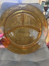 Usado, Tiara vintage vidro âmbar prato infantil quarto de bebê rima comprar usado  Enviando para Brazil