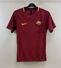 Camisa de futebol AS Roma autêntica para casa 2017/18 adultos pequena Nike A556, usado comprar usado  Enviando para Brazil