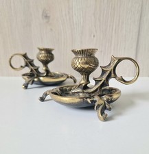 Pair antique brass for sale  POOLE