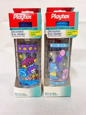 x2 Biberón Desechable Playtex Vintage Decorado 8oz Soporte Nuevo en Caja '95-2000 segunda mano  Embacar hacia Mexico