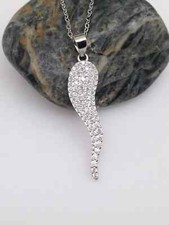 Pingente feminino de prata esterlina 925 com diamante 'chifre italiano' redondo criado em laboratório 1 quilate comprar usado  Enviando para Brazil