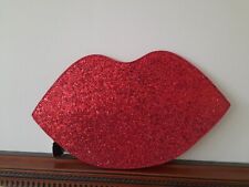 Red glitter clutch for sale  SWANSEA