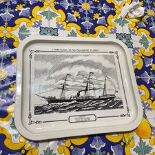 Vassoio metallico piroscafo usato  Italia