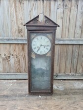 Wooden wall clock for sale  LONDON