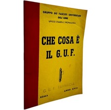 G.u.f. propaganda fascista usato  Roma