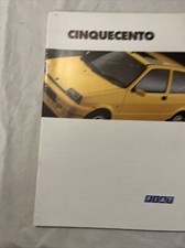 Fiat cinquecento brochure for sale  SHEFFIELD