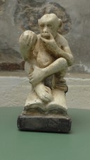 Sculpture platre. singe d'occasion  Le Lion-d'Angers