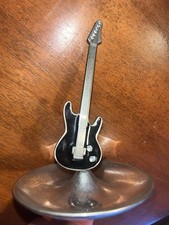 Anillo Joyería Porta Baratijas Bandeja Ceniza Guitarra Eléctrica Música Rock & Roll De Colección segunda mano  Embacar hacia Mexico