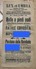 Locandina cinema muto usato  Alba