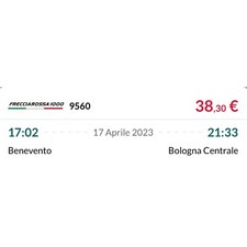 Biglietto frecciarossa 1000 usato  Benevento