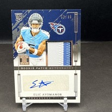 Elic Ayomanor 2025 Panini Impeccable Rookie Patch AUTO SP 53/99 Titans DL1 comprar usado Elic Ayomanor 2025 Panini Impeccable Rookie Patch AUTO SP 53/99 Titans DL1 comprar usado  Enviando para Brazil