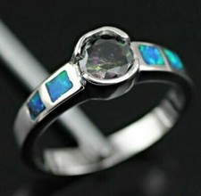 Bague argent opale d'occasion  Beaune-la-Rolande